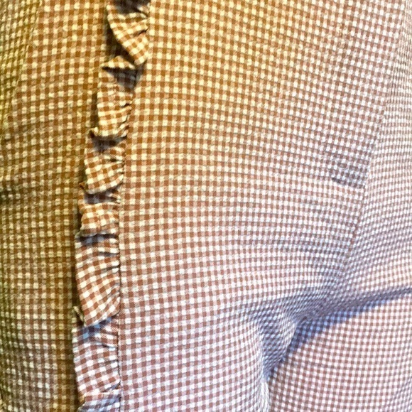 LULUMARI pink/mauve and white checked pants - Picture 2 of 12